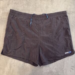 Vintage Speedo Boardshorts Men's X Large Black Nylon Classic Lined Swim Trunks